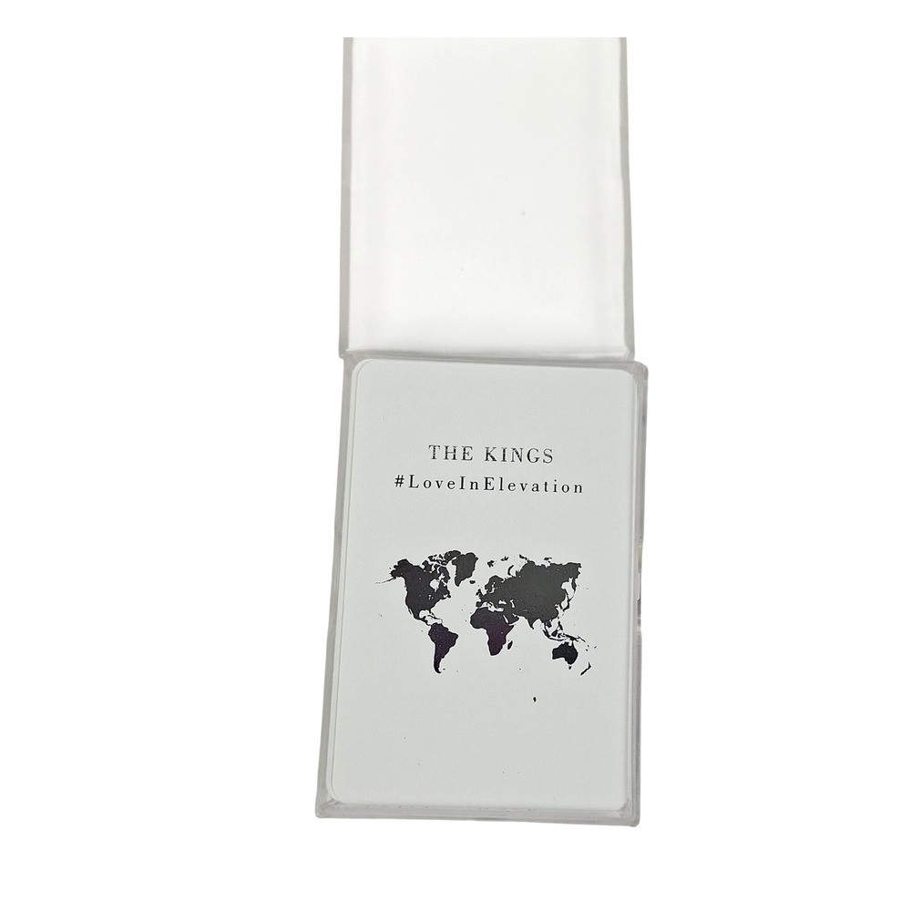 The Kings LoveInElevation Custom Playing‎ Cards World Map Deck with Plastic Case